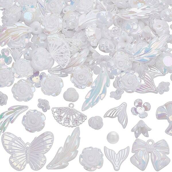 100G Plastic Pendants & Beads & Decoden Cabochons