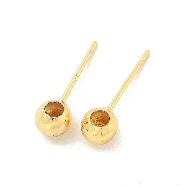 Brass Stud Earring Findings
