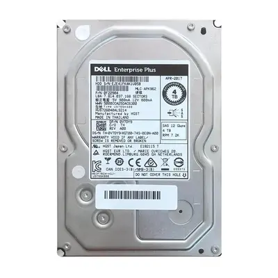 V7DY9 Dell 4TB 12Gb/s SAS 7200 3.5-Inch Hard Drive