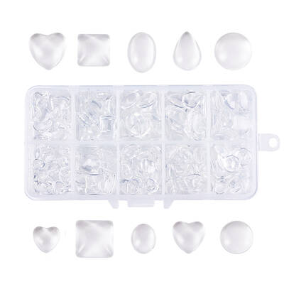 Transparent Glass Cabochons