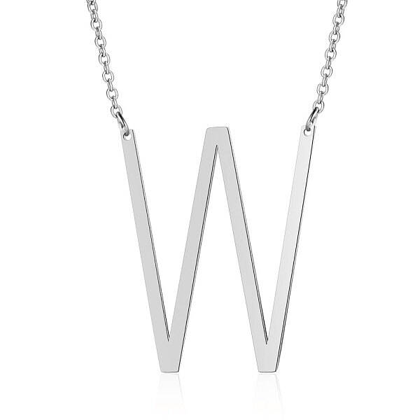 Non-Tarnish 201 Stainless Steel Initial Pendants Necklaces