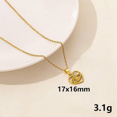 304 Stainless Steel Geometric Pendant Necklaces