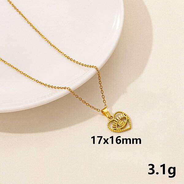 304 Stainless Steel Geometric Pendant Necklaces