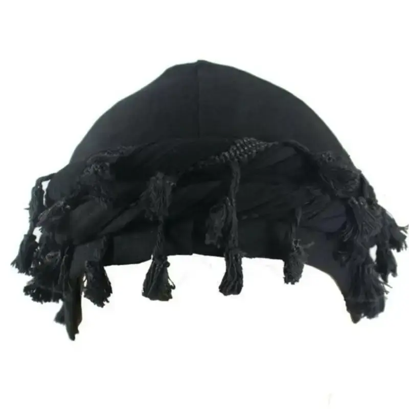 Men's Casual Turban Hat with Tassel Design Fashionable Trendy Plain Color Suitable for Party Daily Wear All Match Exquisite I...