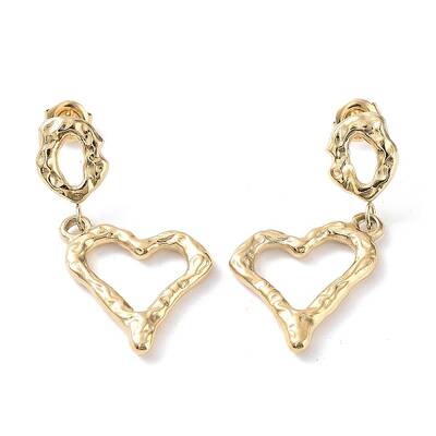 304 Stainless Steel Dangle Stud Earrings