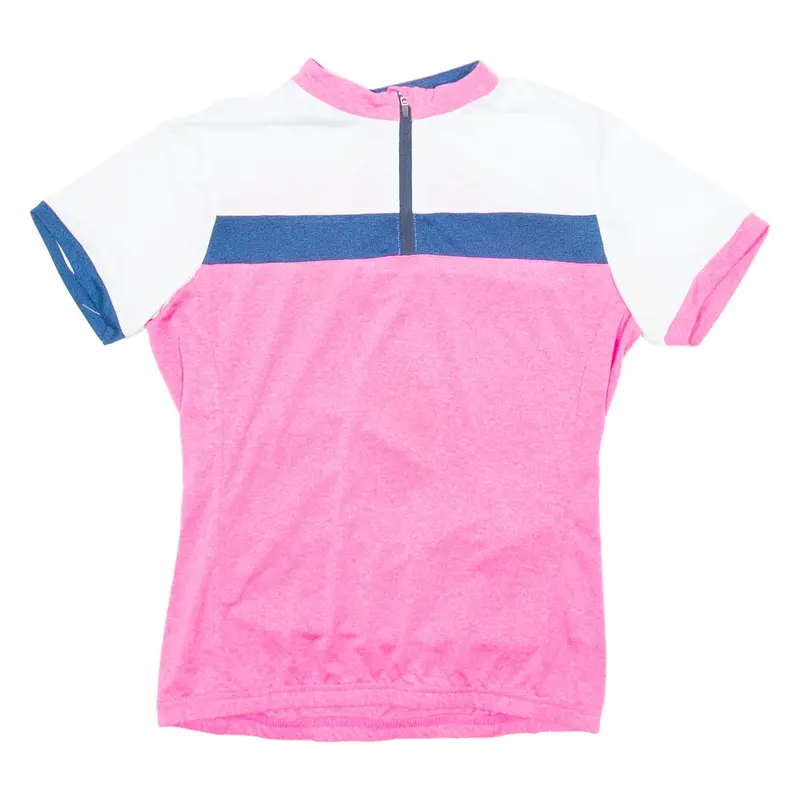 ICE PEAK Cycling Womens Jersey Pink 1/4 Zip UK 12