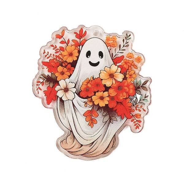 Halloween Theme Opaque Acrylic Pendants
