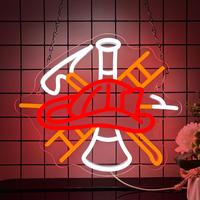 Firefighting Neon Signs for Wall Decor Neon Lights for Bedroom Led Signs Suitable for Man Cave Bar Pub Restaurant Christmas B...