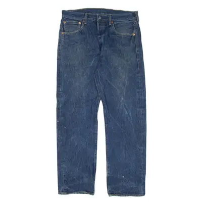 LEVI'S 501 Jeans Blue Denim Regular Straight Mens W33 L28