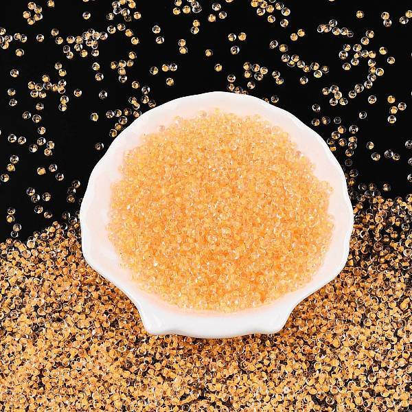 8/0 Inside Colours Transparent Glass Seed Beads