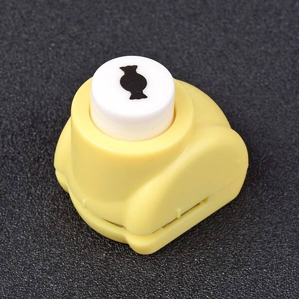 Random Single Color or Random Mixed Color Mini Plastic Craft Paper Punch Sets for Scrapbooking & Paper Crafts