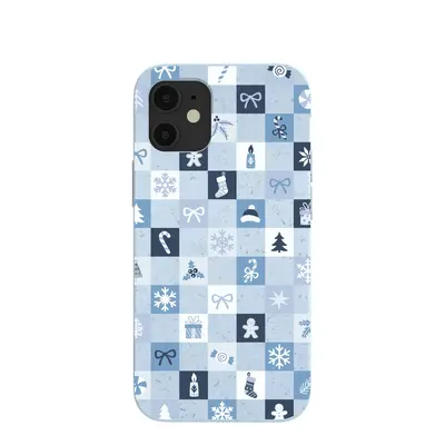 Powder Blue Winter Quilt iPhone 12 Mini Case