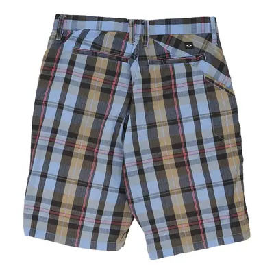 Oakley Checked Shorts - 31W 10L Blue Cotton