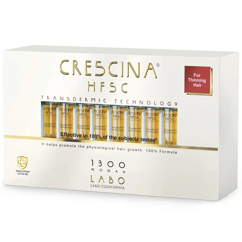 Labo Crescina Transdermic HFSC 1300 per la stimolazione della crescita fiale di siero per il trattamento per il cuoio capellu...