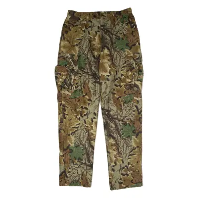 CABELAS Insulated Camouflage Cargo Mens Trousers Brown Regular Straight W36 L34