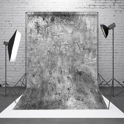 Black White Messy Abstract Texture Photo Backdrop - Aperturee