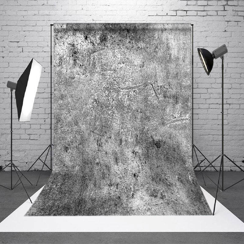 Black White Messy Abstract Texture Photo Backdrop - Aperturee