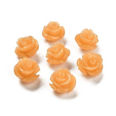Synthetic Coral Carved Beads