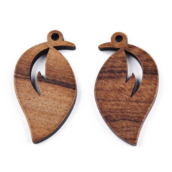 Natural Walnut Wood Pendants