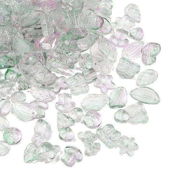 Gradient Color Transparent Glass Beads