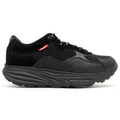 MBT Narita Leather Textile Women's Outdoor Shoes - Black Black - Size:US 6.5 Women