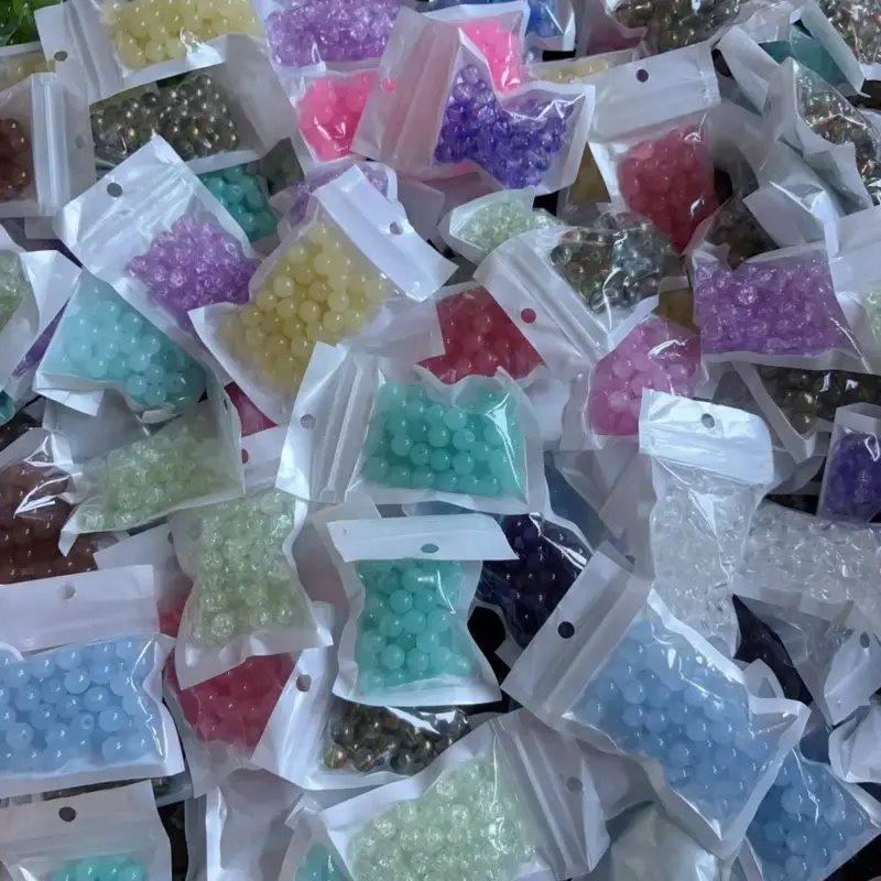 Clearance Sale MIX color acrylic  glass beads