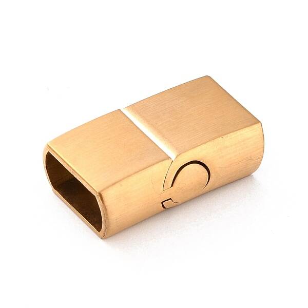 Rectangle 304 Stainless Steel Matte Magnetic Necklace Clasps