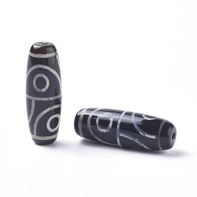Tibetan Style 4-Eye dZi Beads