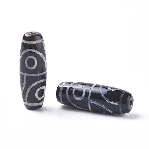 Tibetan Style 4-Eye dZi Beads