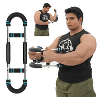 HOMHUT Twister Arm Trainer,Chest workout Strengthen Chest and Arm Muscles Men's Fitness Trainer Detachable Portable Spring Re...
