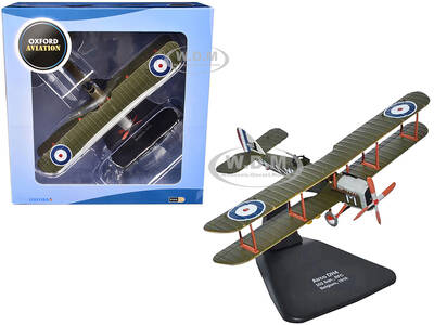Airco DH4 Bomber Plane 202 Squadron RFC (1918) Oxford Aviation Series 1/72 Diecast Model Airplane by Oxford Diecast