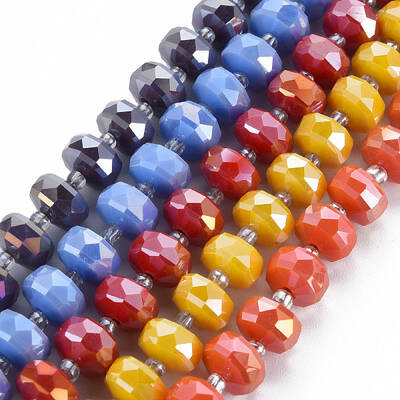 Electroplate Glass Beads Strands
