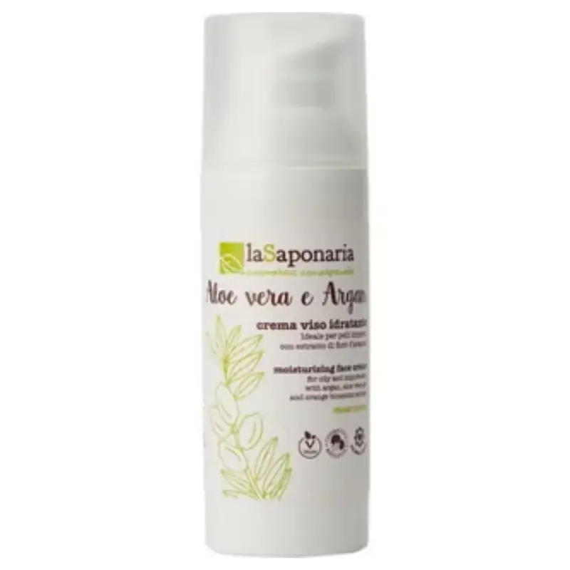 La saponaria Aloe Vera and Argan Moisturizing Face Cream 50 ml