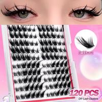 Individual False Eyelashes for Diy Eyelash Extensions, 8mm-16mm D Curl Eyelash Extensions, Self Grafting Curl Eyelashes, Eye ...