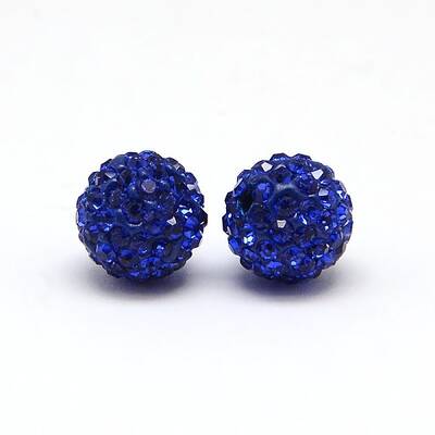 Polymer Clay Rhinestone Beads