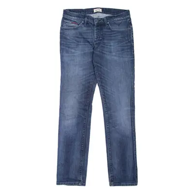 HILFIGER DENIM Scanton Mens Jeans Blue Slim Straight Stone Wash W32 L34