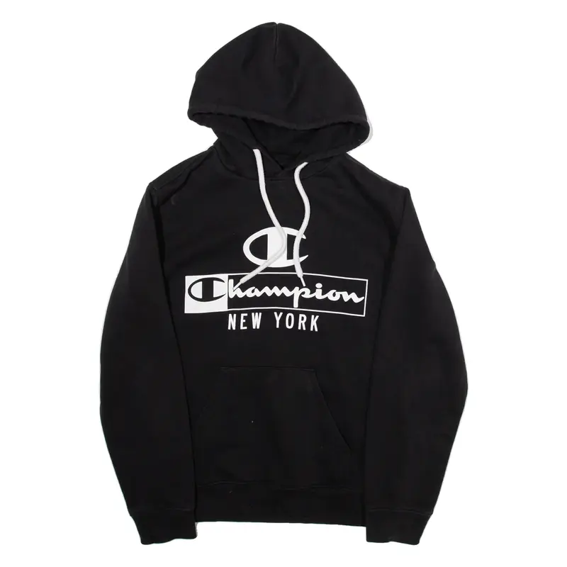 CHAMPION Womens Black Hoodie USA XS