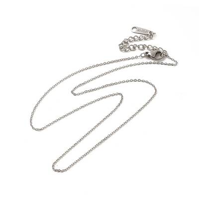 Non-Tarnish 304 Stainless Steel Cable Chain Necklace for Women