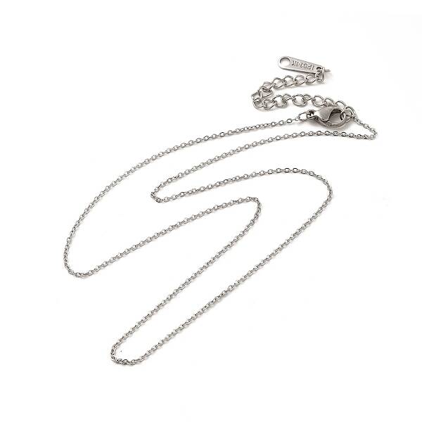 Non-Tarnish 304 Stainless Steel Cable Chain Necklace for Women