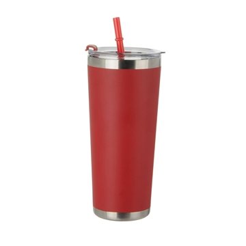 25 Customized 20 oz Tumbler with Straw - Stainless Steel