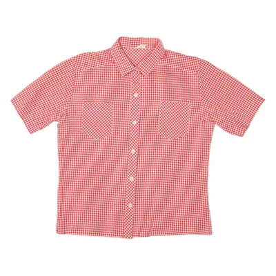 Womens Shirt Red Check M