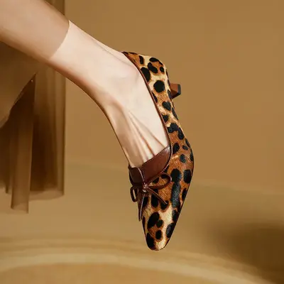 CHIKO Bandana Pointy Toe Kitten Heels Pumps Shoes