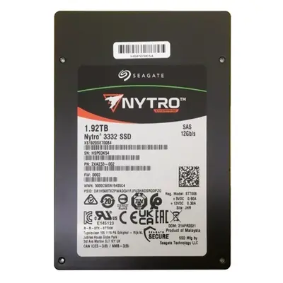 Seagate XS1920SE70084 | Nytro 3332 Series 1.92TB SAS 12Gb/s 2.5-Inch Solid State Drive