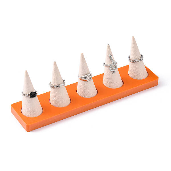 Resin Artificial Marble Ring Finger Display Stands