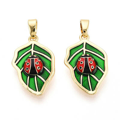 Brass Enamel Pendants