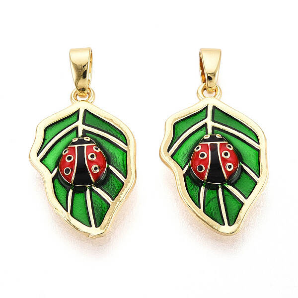 Brass Enamel Pendants