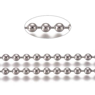 Tarnish Resistant 304 Stainless Steel Ball Chains