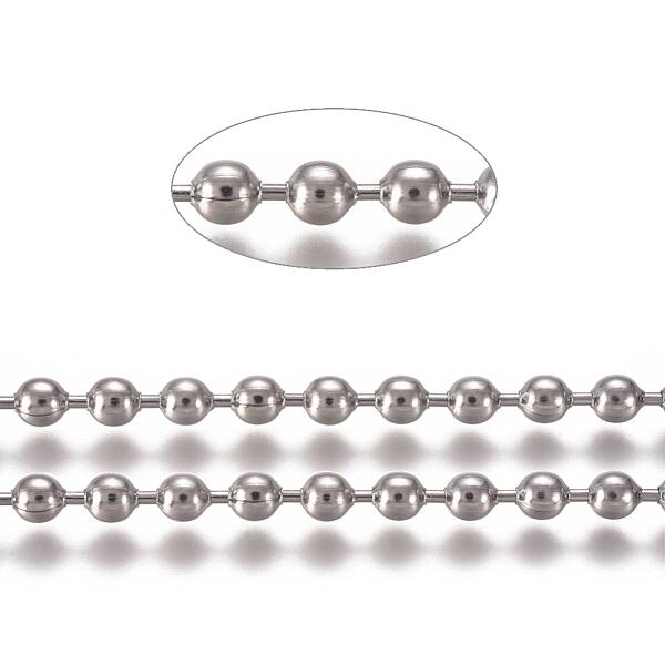 Tarnish Resistant 304 Stainless Steel Ball Chains