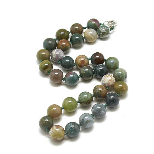 Natural Indian Agate Beaded Necklaces