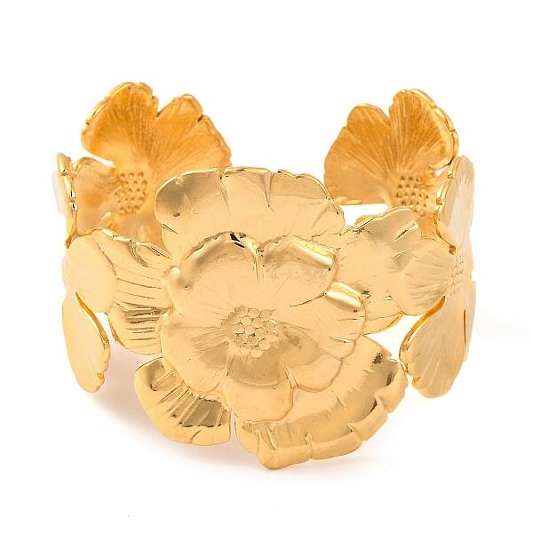 304 Stainless Steel Open Cuff Bangles for Women